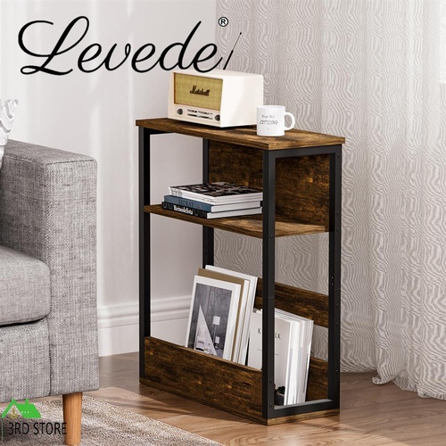 Levede Coffee End Table Sofa Over Bedside Table Laptop Shelf Desk Storage Unit