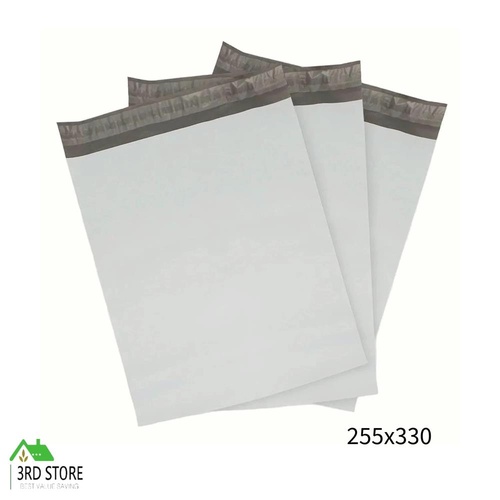 255x330mm White Poly Mailer – Self-Sealing Shipping Bag 100 Pack