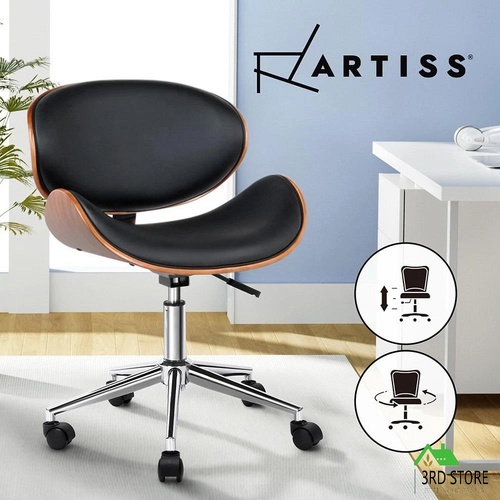Artiss Executive Wooden Office Chair Home PU Leather Computer Chairs Seating
