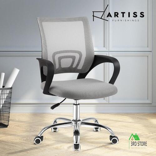 Artiss Office Chair Gaming Chair Computer Mesh Chairs Executive Mid Back Grey