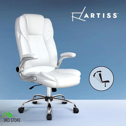 Artiss Gaming Office Chair Executive Computer Chairs Armchair Work Seating White