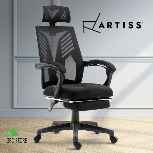 Artiss Gaming Office Chair Computer Desk Chair Home Work Recliner Black