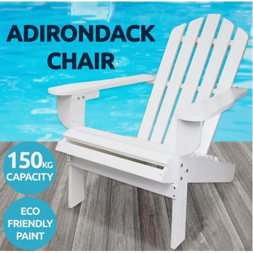 Groverdi Wooden Outdoor Folding Adirondack Chair Patio Weather