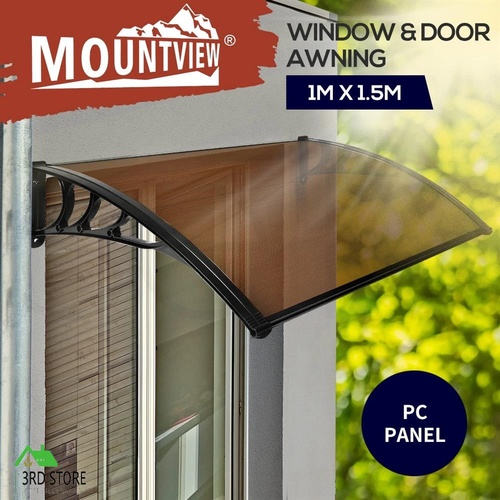 Mountview Window Door Awning Canopy Outdoor Patio Sun Shield Rain Cover 1 X 1.5M
