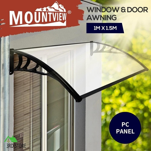 Window Door Awning Outdoor Canopy UV Patio Sun Shield Rain Cover DIY 1M X 1.5M