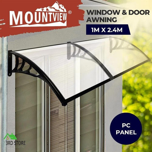 Door Window Awning Outdoor Canopy UV Patio Sun Shield Rain Cover DIY 1M X 2.4M