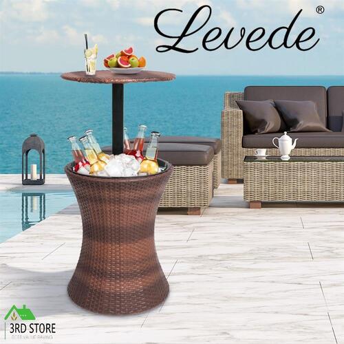 RETURNs Levede Cooler Ice Bucket Table Bar Outdoor Setting Furniture Patio Pool Storage