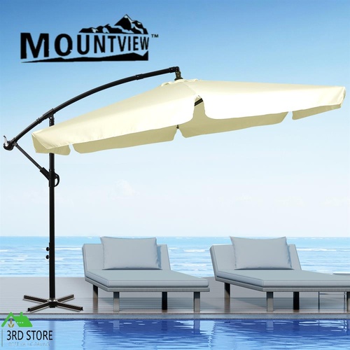 Mountview 3M Outdoor Umbrella Cantilever Base Stand Garden Patio Beach Umbrellas