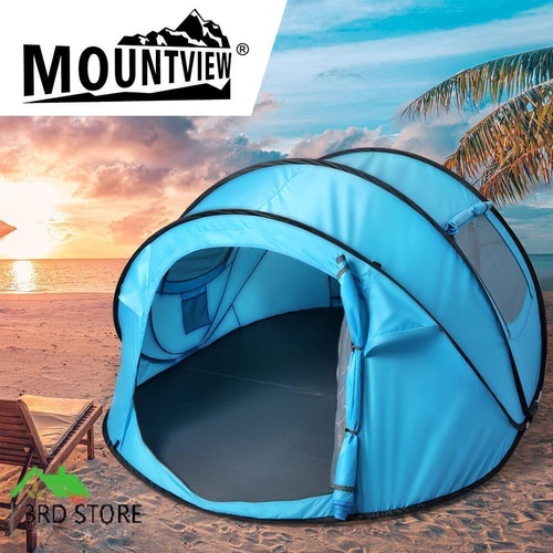 Mountview Pop Up Camping Tent Beach Outdoor Family Tents Portable 4 Person Dome