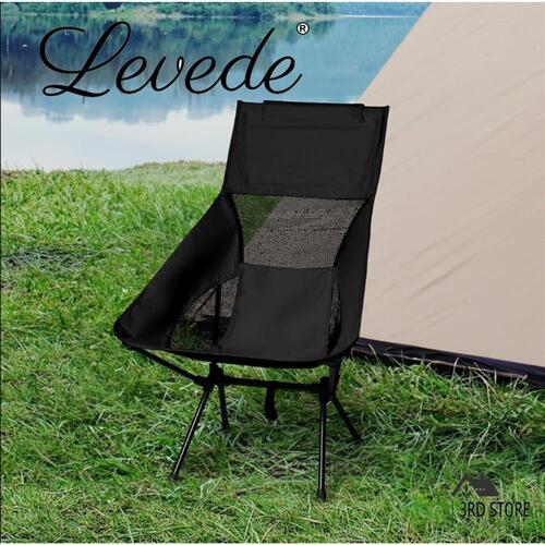 Levede Camping Chair Folding Outdoor Portable Lightweight Fishing Beach Picnic