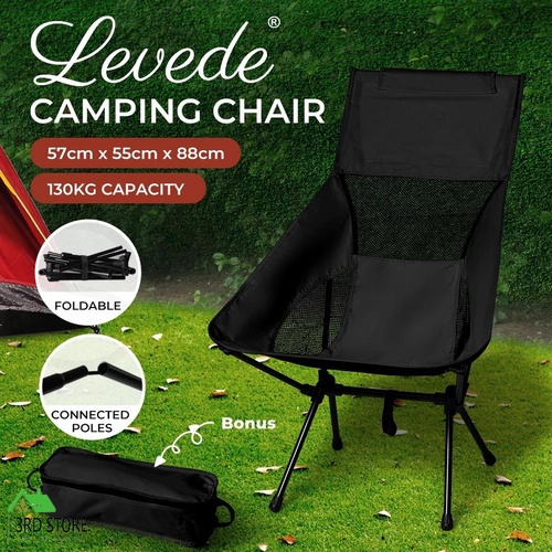 Levede Camping Chair Folding Outdoor Portable Foldable Fishing Beach Picnic