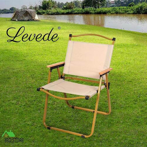 RETURNs Levede Camping Chair Folding Outdoor Portable Foldable Fish Chairs Beach Picnic