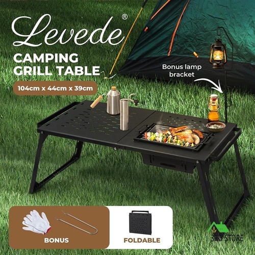 Levede Multifunctional Folding Desktop Grill Portable Camping BBQ Picnic Outdoor