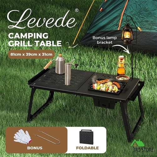 Levede Lightweight Multi-Functional Desk Portable Outdoor Picnic BBQ Foldable