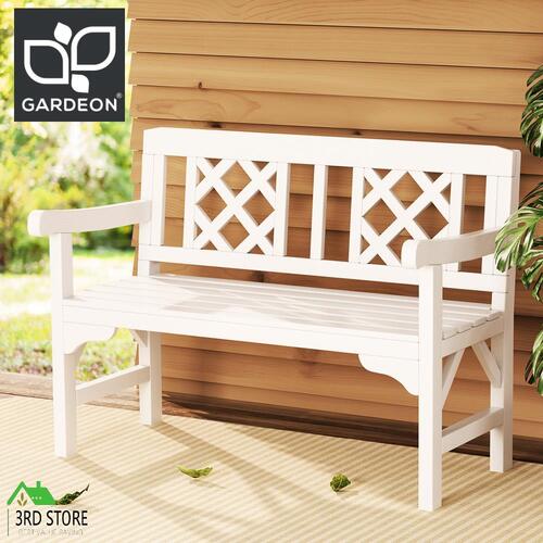 Gardeon Wooden Garden Bench Seat Outdoor Chair Patio Furniture Lounge Timber WH