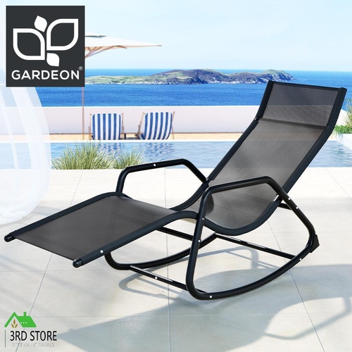 Gardeon Sun Lounge Rocking Chair Outdoor Lounger Patio Furniture Pool Garden