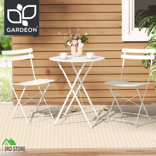 Gardeon Outdoor Setting Bistro Set Table and Chairs Folding Patio Furniture