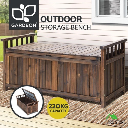 RETURNs Gardeon Outdoor Storage Box Wooden Garden Bench Chest Toy Tool Sheds Furniture