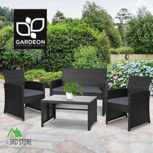 Gardeon Garden Furniture Outdoor Lounge Setting Wicker Sofa Set Patio Bistro