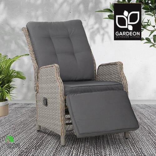 Gardeon Sun Lounge Setting Recliner Chair Outdoor Furniture Patio Wicker Sofa