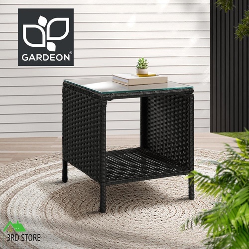 Gardeon Side Table Coffee Patio Outdoor Furniture Rattan Desk Indoor Garden