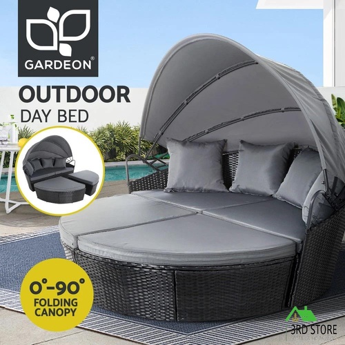 Gardeon Outdoor Sun Lounge Setting Patio Furniture Sofa Wicker Garden Day Bed
