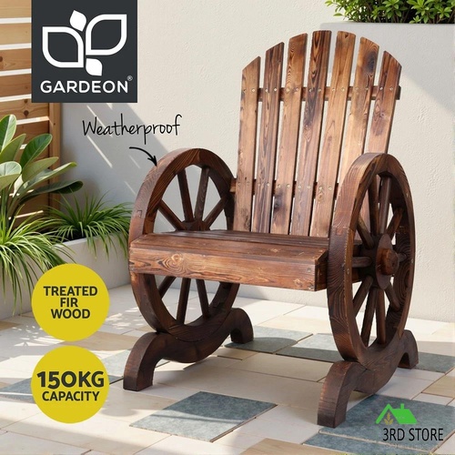 Gardeon Outdoor Wooden Wagon Chairs Patio Furniture Indoor Garden Lounge