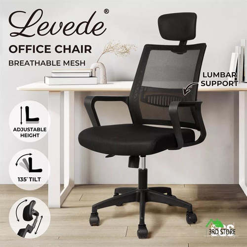 Levede Office Chair Mesh Gaming Executive Tilt Chairs Computer Study Work Seat