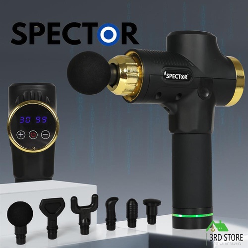 Spector Massage Gun 6 Heads Electric Vibration Massager Muscle Percussion Relief