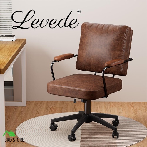 Levede Office Arm Chair Swivel Leather Executive Computer Gaming Seat Home Work