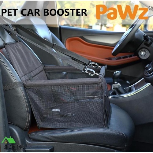 PaWz Pet Car Booster Seat Puppy Cat Dog Auto Carrier Travel Protector Black