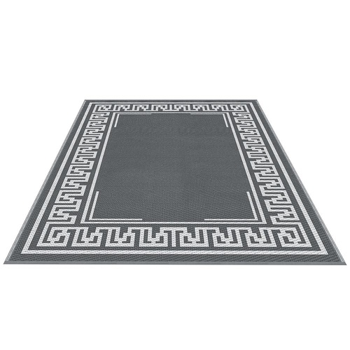 Gardeon Outdoor Rugs 152x244cm Large Carpet Reversible Area Mat PP Dual-Sided Patio Rug Greek Key
