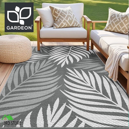 Gardeon Outdoor Rugs 152x244cm Large Carpet Reversible Area Mat PP Dual-Sided Patio Rug Leaf