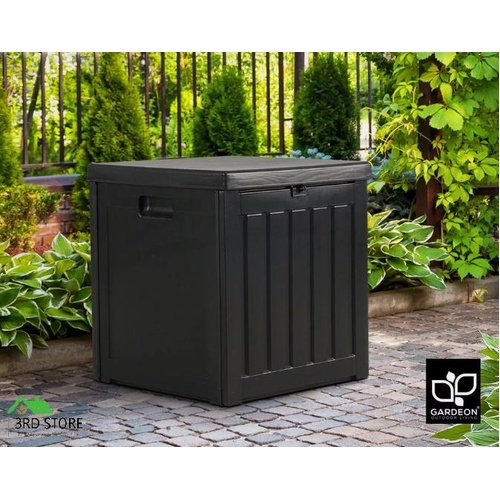 Gardeon Outdoor Storage Box 80L Container Lockable Indoor Garden Toy Tool Shed