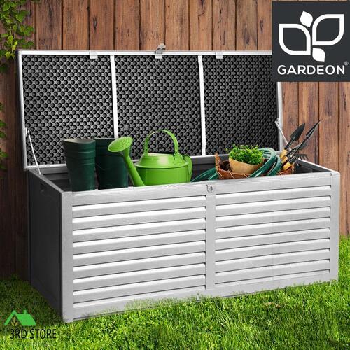 Gardeon Outdoor Storage Box Bench Seat Indoor Garden Toy Tool Sheds Chest 390L