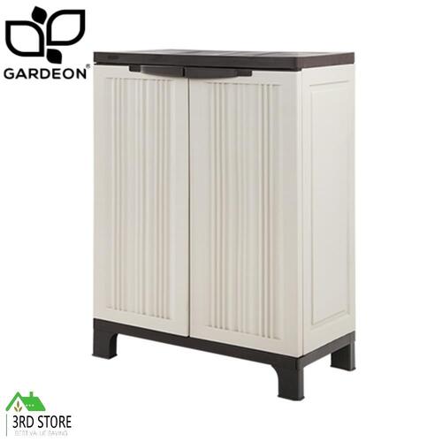 Outdoor Storage Cabinet Garden Sheds Cupboard Garage Box Lockable Adjustable