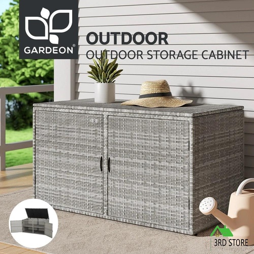 Gardeon Outdoor Storage Cabinet Box Deck Wicker Shelf Chest Garden Shed Tools