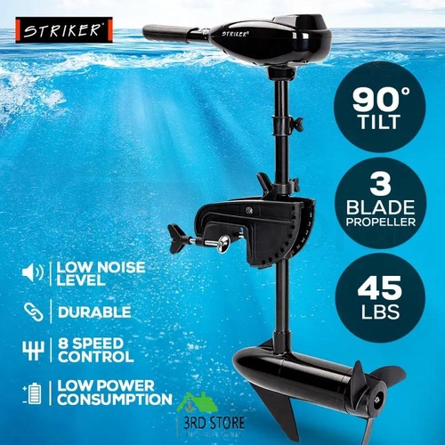 45 LBS Electric Trolling Motor Inflatable Boat Outboard Engine Fishing Marine