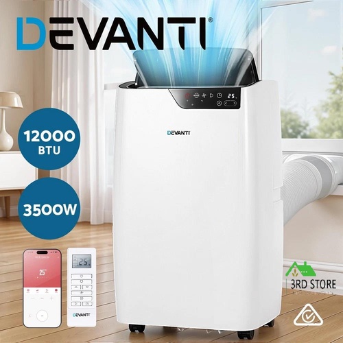 Devanti Portable Air Conditioner Dehumidifier Fan 12000BTU