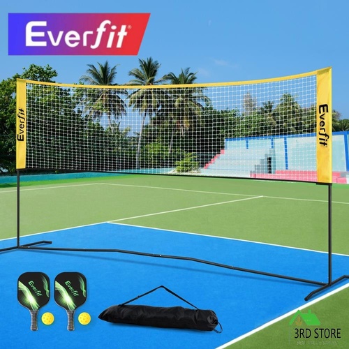 Everfit 10ft Portable Pickle Ball Net Adjustable Multi-Sport for Badminton Tennis Pickleball Volleyball