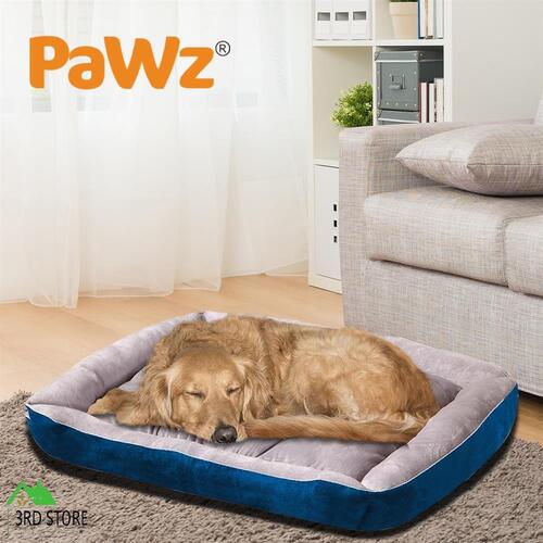 PaWz Pet Bed Dog Cat Calming Bed Sleeping Comfy Cave Washable Mat Extra Large