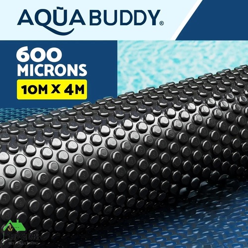 Aqua Buddy Pool Cover 10x4m 600 Micron Swimming Pool Solar Blanket Blue Black