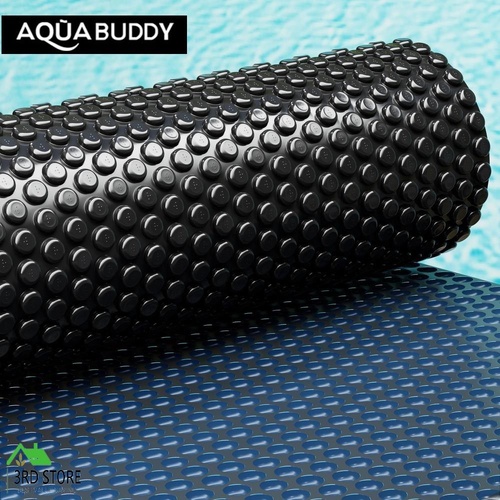 Aqua Buddy Pool Cover 600 Micron 7x4m Swimming Pool Solar Blanket Blue Black