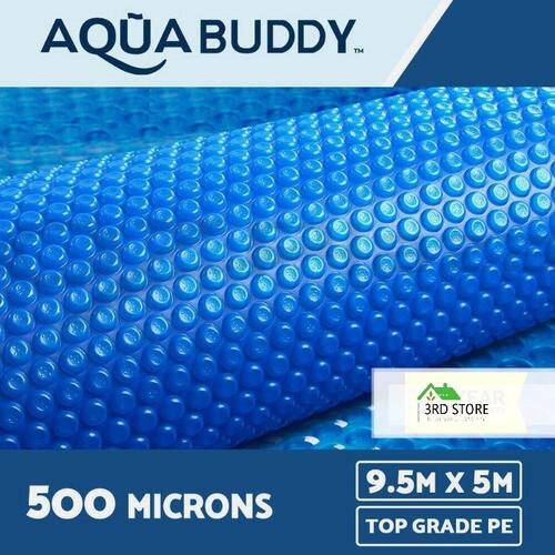 Aquabuddy Pool Cover 500 Micron Solar Swimming Outdoor Bubble Blanket 9.5M X5M