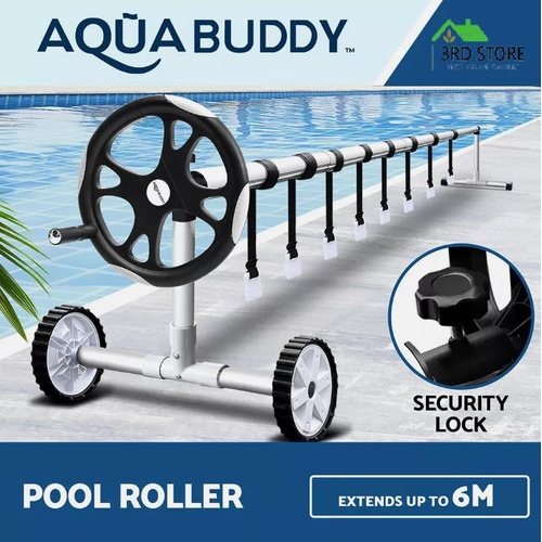Aquabuddy Pool Cover Roller 5.7m Solar Blanket Swimming Reel Adjustable Outdoor