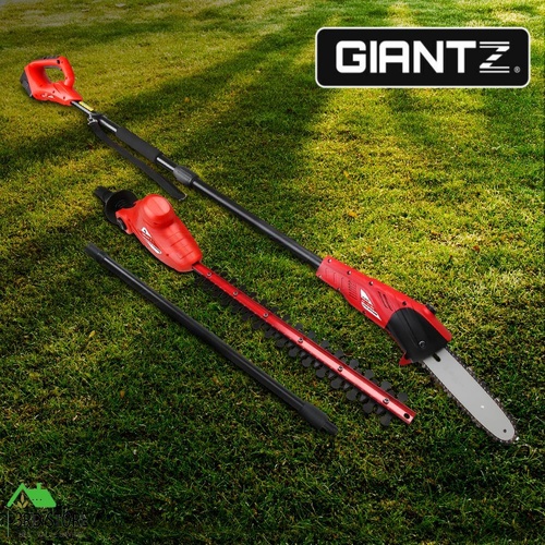 Giantz Cordless Pole Chainsaw 20V Electric Lithium Battery Hedge Trimmer Saw