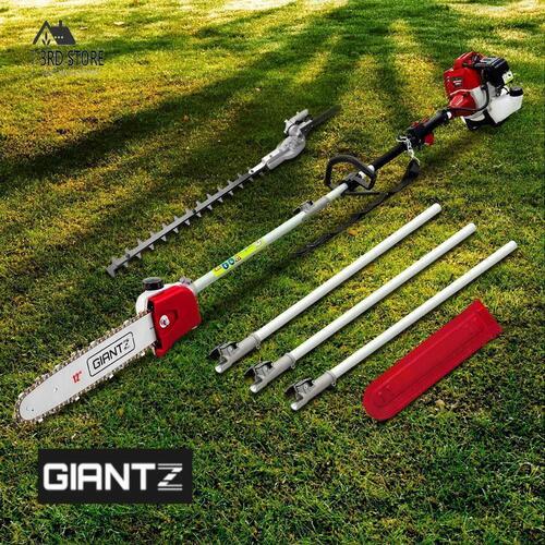 Giantz 62CC Petrol Pole Chainsaw Hedge Trimmer Pruner Chain Saw Brush Cutter