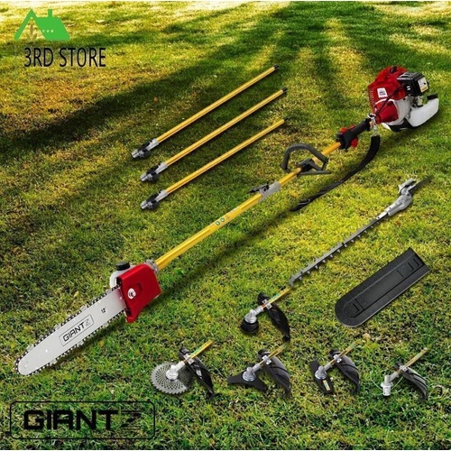 Giantz 65cc Pole Chainsaw Brush Cutter Hedge Trimmer Petrol Long Reach Whipper