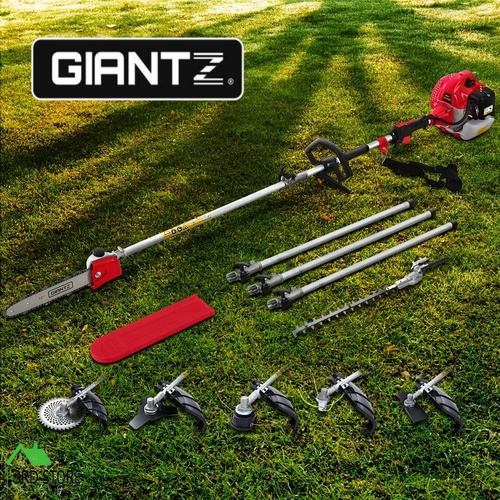 Giantz Pole Chainsaw Saw Hedge Trimmer Brush Cutter Whipper Snipper Multi Tool