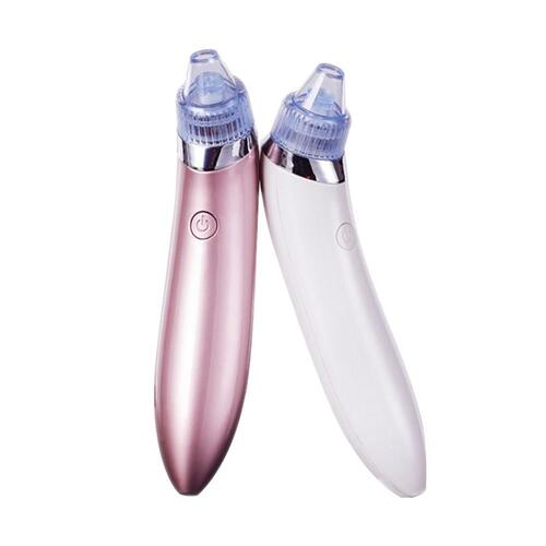 Electric Facial Skin Care Blackhead Cleaner with 4 Absorb Heads in Rose Gold Colour